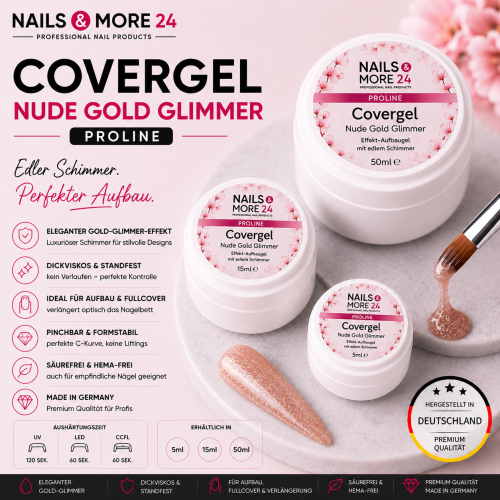 NAM24 - Covergel Nude Gold Glimmer (5-50g)